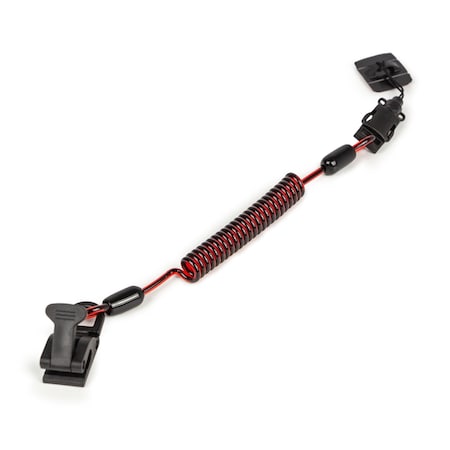 Gripps Coil E-Tether With Poly Clamp & E-Catch, Non-Conductive, 10PK H01059-10